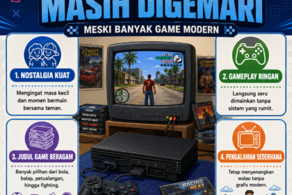 Game PS2 masih digemari karena nostalgia, gameplay ringan, pilihan judul beragam, dan pengalaman bermain sederhana yang tetap seru hingga kini.